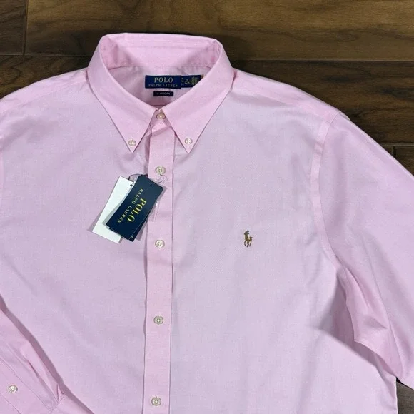 Polo Ralph Lauren Men's Size XL / 18 / 34 - 35 Classic Fit Button Up Dress Shirt - Picture 2 of 10